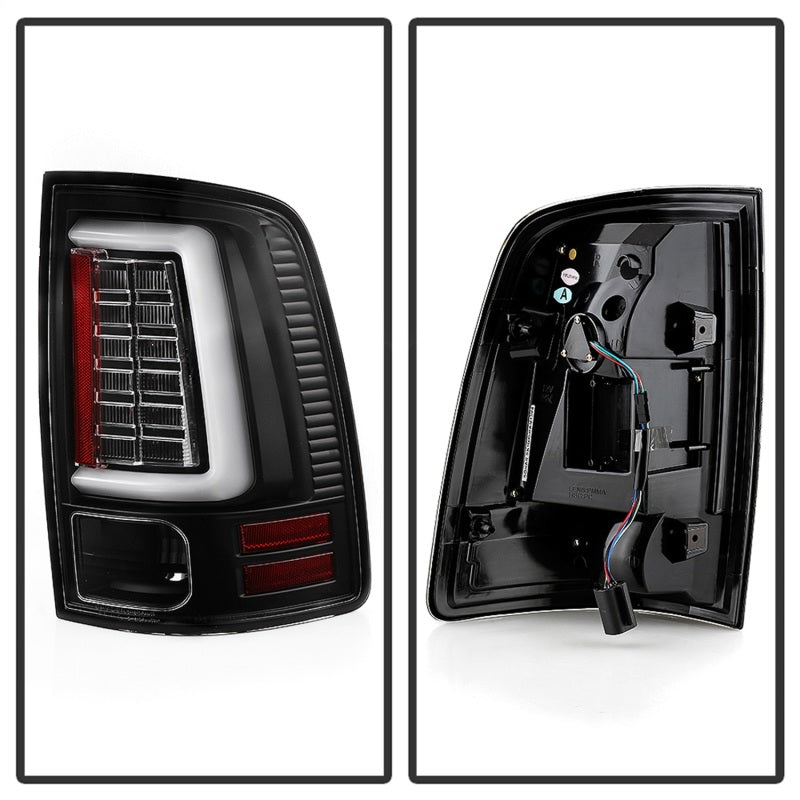 Load image into Gallery viewer, Spyder Dodge Ram 2013-2014 Light Bar LED Tail Lights - All Black ALT-YD-DRAM13V2-LED-BKV2
