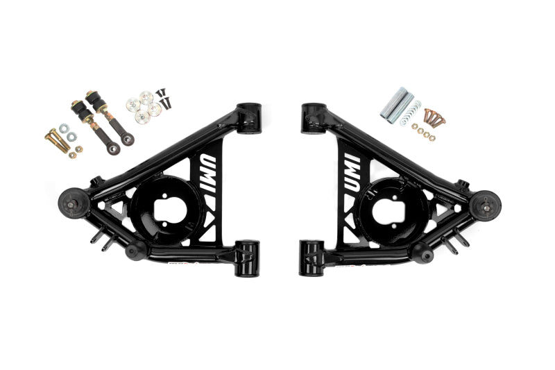 Load image into Gallery viewer, UMI Performance 82-92 F-Body 78-88 G-Body S10 Tubular Front Lower A-Arms Poly
