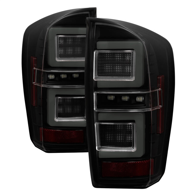 Load image into Gallery viewer, Spyder 16-17 Toyota Tacoma LED Tail Lights - Black Smoke (ALT-YD-TT16-LED-BSM)
