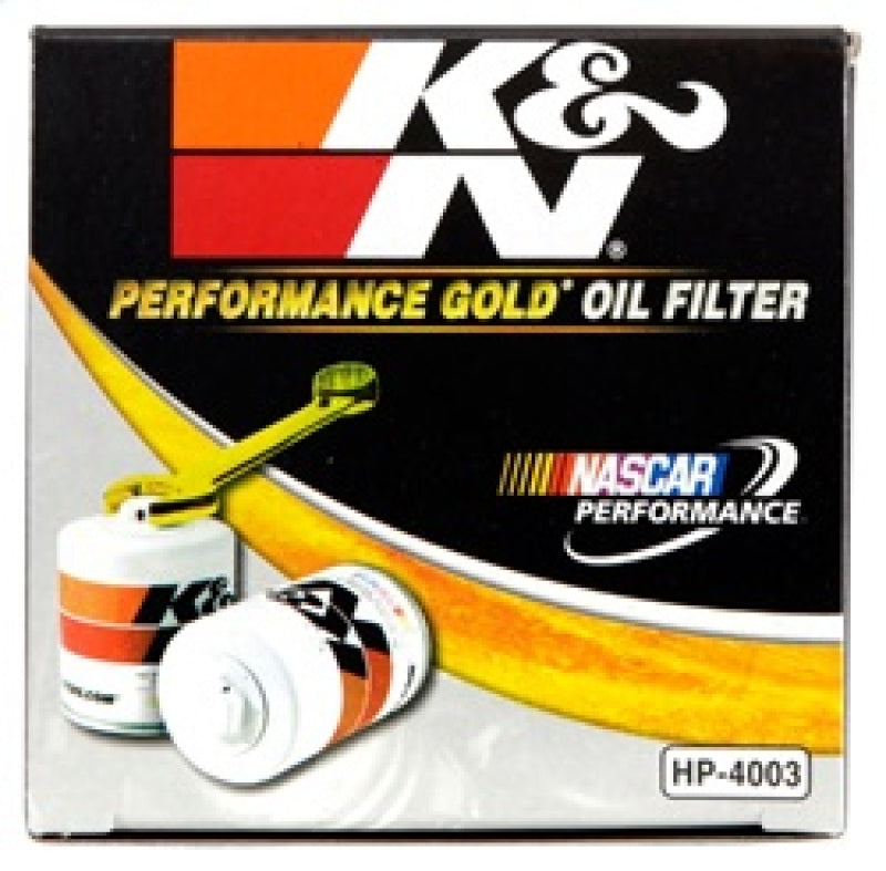 Load image into Gallery viewer, K&amp;N Dodge Performance Gold Oil Filter
