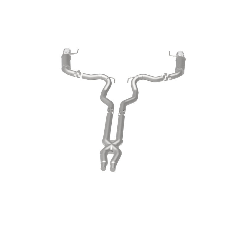 Load image into Gallery viewer, MagnaFlow Cat Back, SS, 3in, Competition, Dual Split Polished 4.5in Tips 2015 Ford Mustang GT V8 5.0
