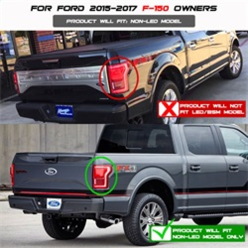Load image into Gallery viewer, Spyder Ford F150 2015-2017 Light Bar LED Tail Lights - Red Clear ALT-YD-FF15015-LBLED-RC
