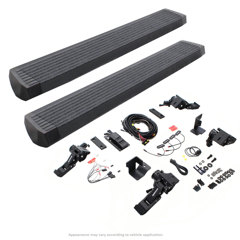 Load image into Gallery viewer, RealTruck 18-24 Jeep Wrangler 2dr VoltStep Electric Running Board Kit (No Drill) - Bedliner Coating

