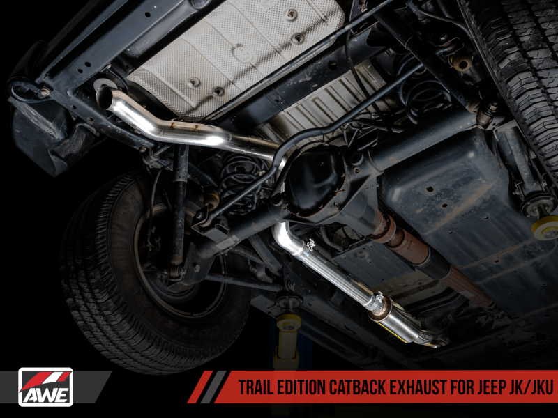 Load image into Gallery viewer, AWE Tuning 07-18 Jeep Wrangler JK/JKU 3.6L Trail Edition Cat-Back Exhaust
