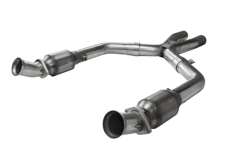 Load image into Gallery viewer, Kooks 05-10 Ford Mustang GT 2 1/2in x 2 1/2in OEM Exhaust GREEN Cat X Pipe

