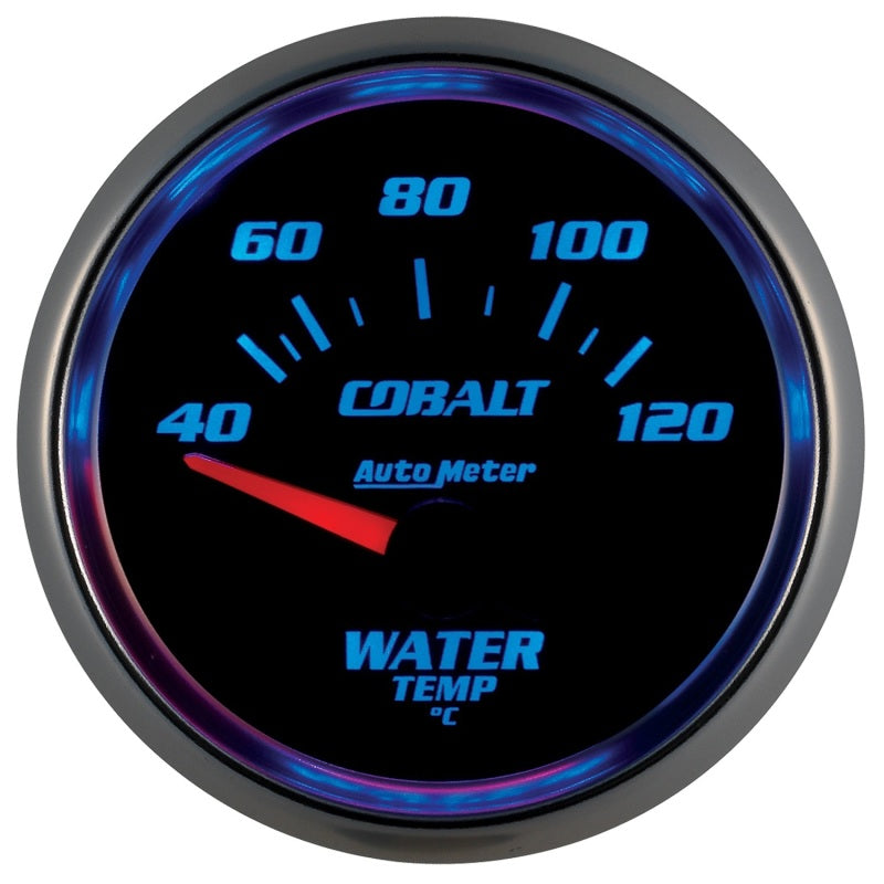 Load image into Gallery viewer, Autometer Cobalt 52mm Short Sweep Electronic 40-120 Deg C Water Temprature Gauge

