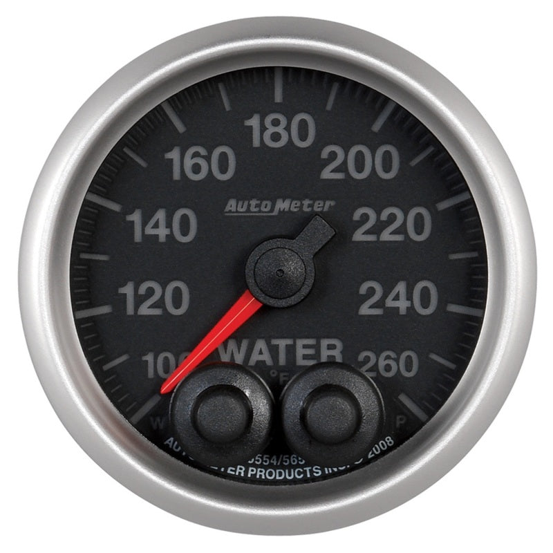 Load image into Gallery viewer, Autometer Elite Nascar 2-1/16in 100-260 Deg. F Water Temp. w/ Peak and Warn Gauge w/ Pro-Control
