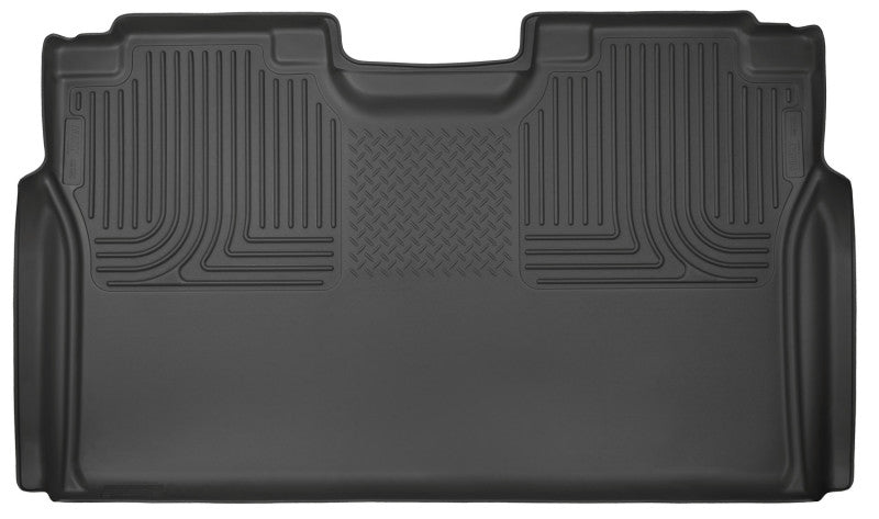 Load image into Gallery viewer, Husky Liners 15-23 Ford F-150 SuperCrew Cab WeatherBeater Black 2nd Seat Floor Liner
