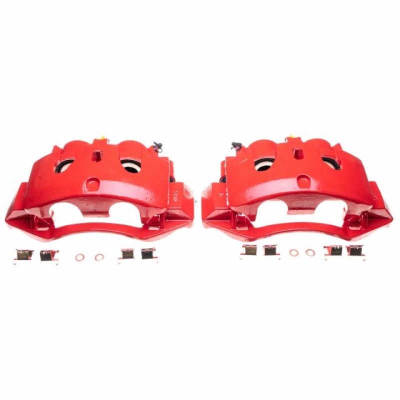 Load image into Gallery viewer, Power Stop 11-16 Chevrolet Silverado 3500 HD Rear Red Calipers - Pair
