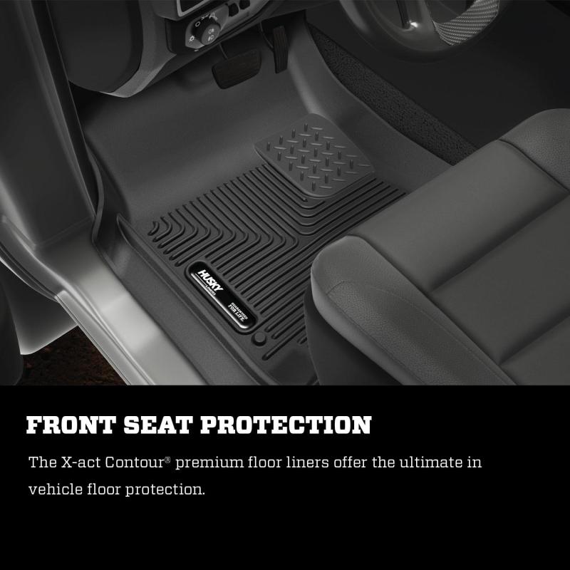 Load image into Gallery viewer, Husky Liners 2019 RAM 1500 Crew Cab/Quad Cab X-Act Contour Black Front Floor Liners
