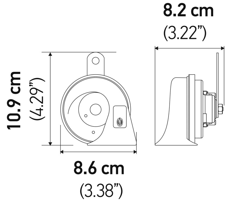 Load image into Gallery viewer, Hella 12V Twin Trumpet Horn Kit with Bracket - Toyota
