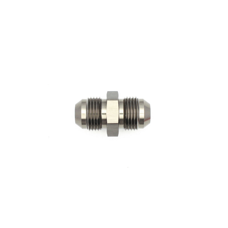 Load image into Gallery viewer, DeatschWerks 8AN Male Flare to 8AN Male Flare Coupler - Anodized Matte Black

