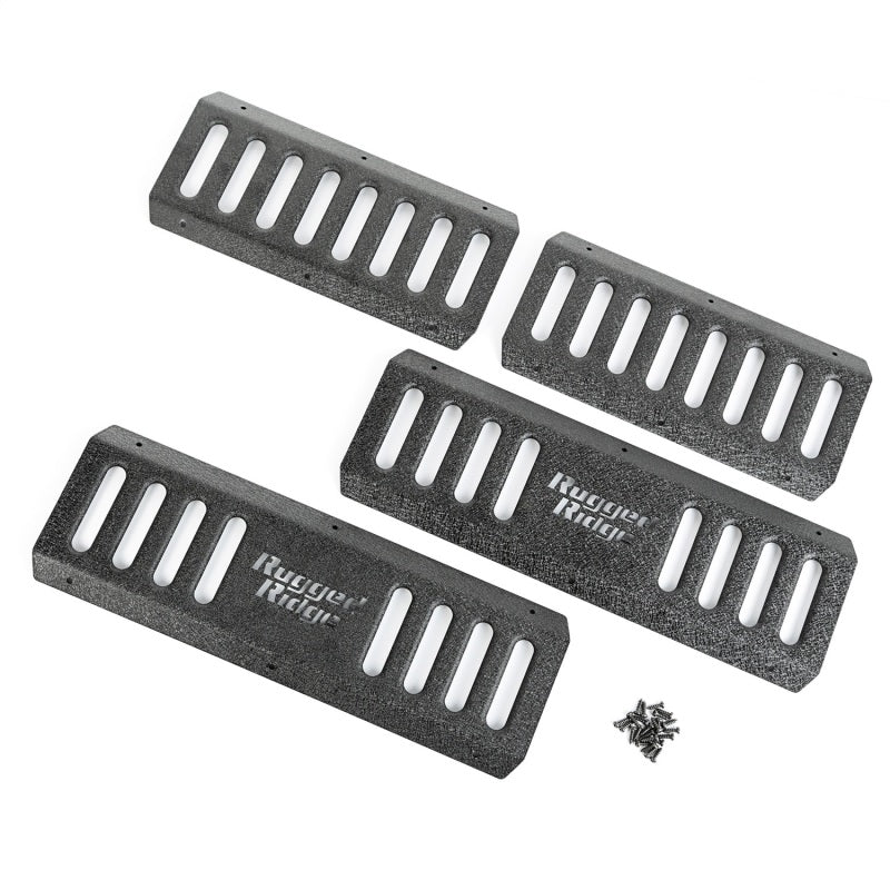 Load image into Gallery viewer, Rugged Ridge RRC Side Armor Guard Plates 07-18 Jeep Wrangler JKU
