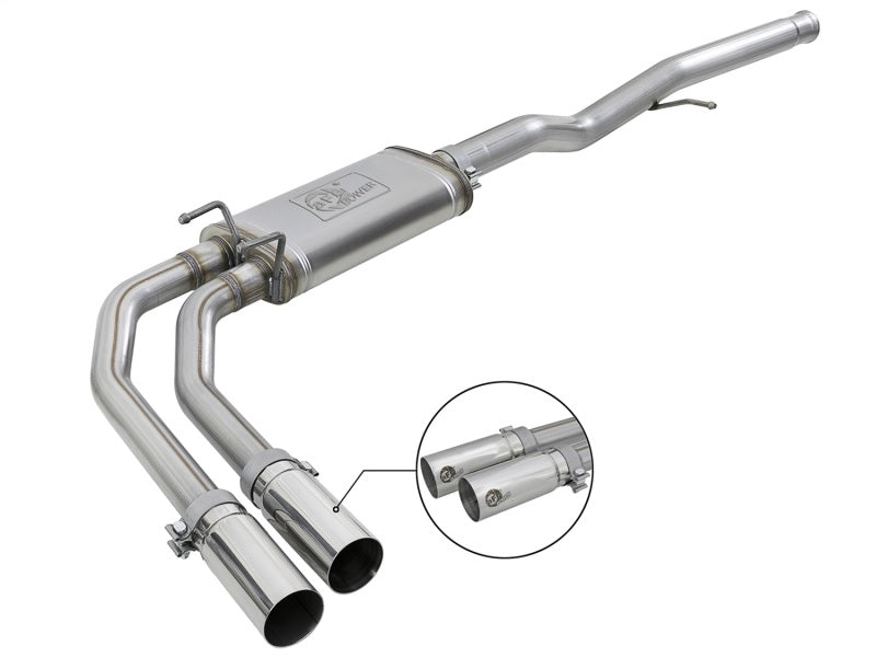 Load image into Gallery viewer, aFe Rebel Series 3in-2.5in 409 SS Cat-Back Exhaust 09-18 GM Silverado/Sierra 1500 V6-4.3L / V8-4.6L
