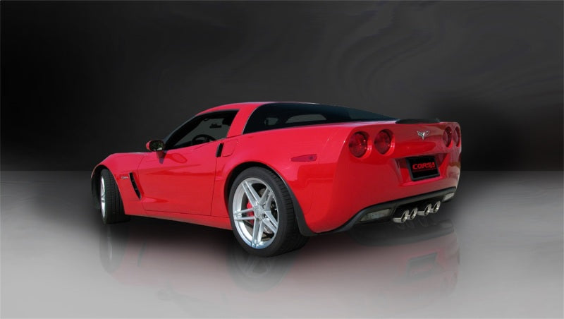 Load image into Gallery viewer, Corsa 2012-2013 Chevrolet Corvette C6 ZR1 Sport Cat-Back Dual Rear Exit w/ Twin 4.0in Pol Tips
