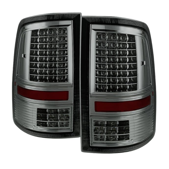 xTune Dodge Ram 1500 09-14 LED Tail Lights Incandescent Model Only Smoked ALT-JH-DR09-LED-G2-SM