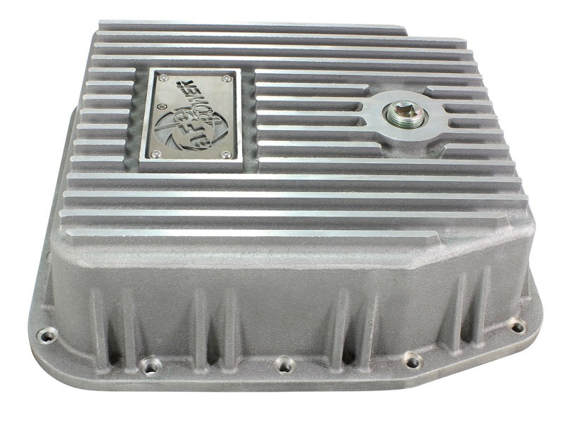 Load image into Gallery viewer, aFe Transmission Pan (Raw); Ford Trucks 93-08 AODE/4R70W
