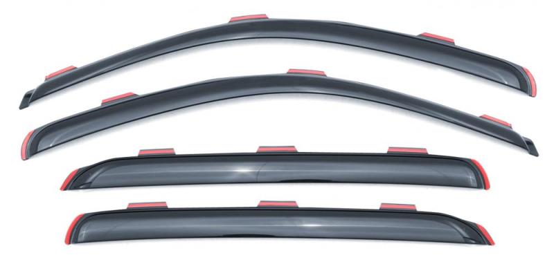 Load image into Gallery viewer, Lund 07-17 Toyota Tundra Double Cab Ventvisor Elite Window Deflectors - Smoke (4 Pc.)
