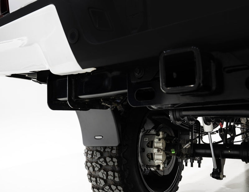 Load image into Gallery viewer, Bushwacker 14-18 GMC Sierra 1500 Trail Armor Rear Mud Flaps (Fits Pocket Style Flares)
