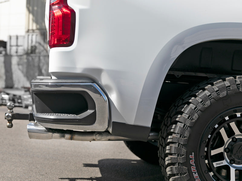 Load image into Gallery viewer, aFe Vulcan Series 3in-2-1/2in 304 SS Cat-Back 2019 GM Silverado 1500 V8-5.3L w/ Polished Tips
