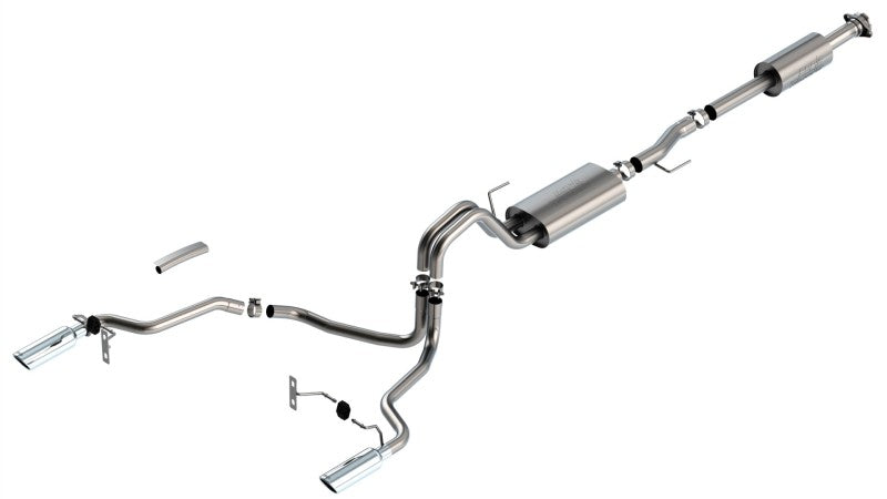Load image into Gallery viewer, Borla F-150 2021 5.0L 4dr CC SB EC STB Lariat/KR/Platinum/LTD 3/2.25 SRE Cat-Back Touring CHR Tips
