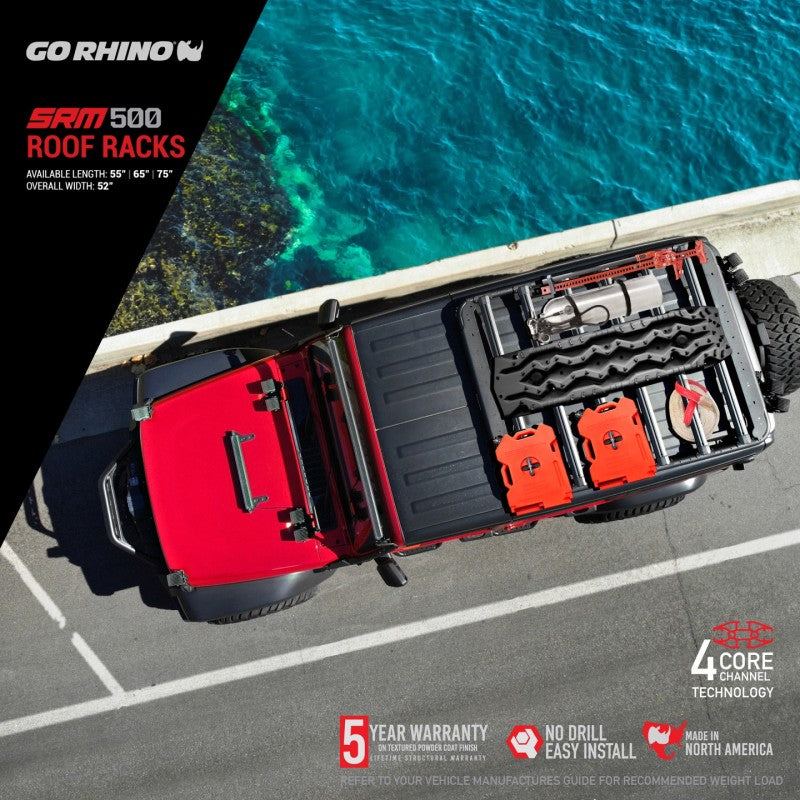 Load image into Gallery viewer, Go Rhino SRM 500 Roof Rack - 75in

