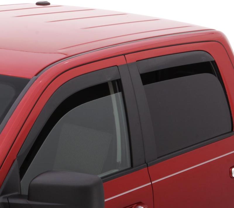 Load image into Gallery viewer, AVS 09-18 Dodge RAM 1500 Crew Cab Ventvisor Low Profile In-Channel Deflectors 4pc - Smoke
