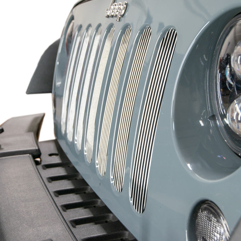 Load image into Gallery viewer, DV8 Offroad 2007-2018 Jeep JK Polished Grille Inserts
