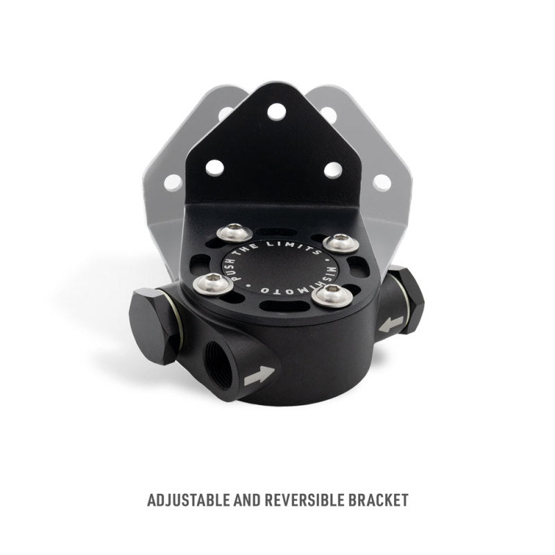 Load image into Gallery viewer, Mishimoto M22 x 1.5 - Remote Oil Filter Mount - Black
