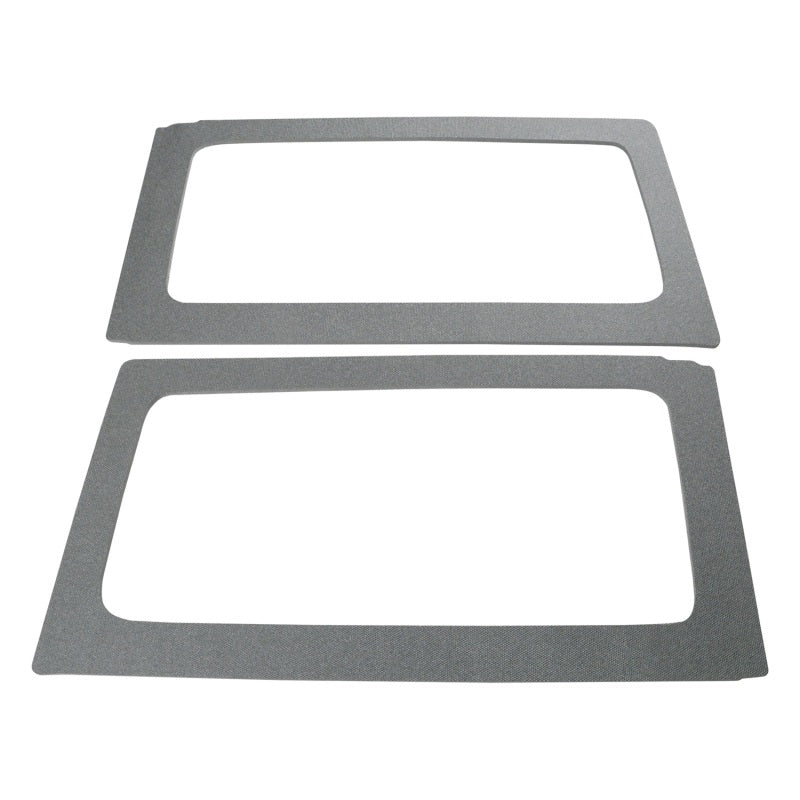 Load image into Gallery viewer, DEI 11-18 Jeep Wrangler JK 2-Door Boom Mat Rear Side Window Trim - 2 Piece - Gray
