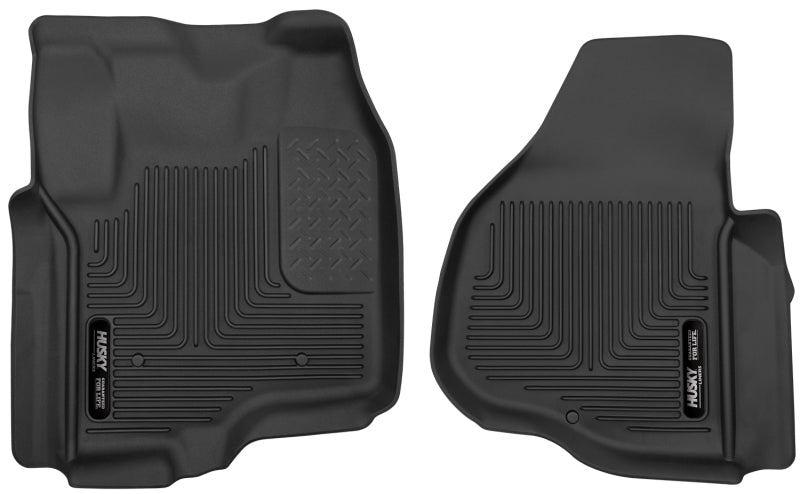Load image into Gallery viewer, Husky Liners 12-13 F-250/F-350/F-450 Super Duty X-Act Contour Black Front Floor Liners
