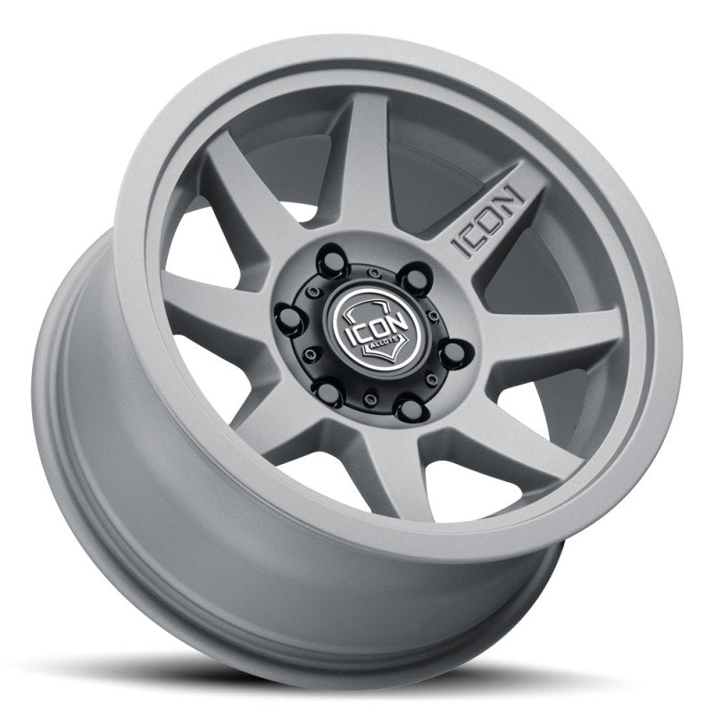 Load image into Gallery viewer, ICON Rebound 17x8.5 6x5.5 0mm Offset 4.75in BS 106.1mm Bore Charcoal Wheel
