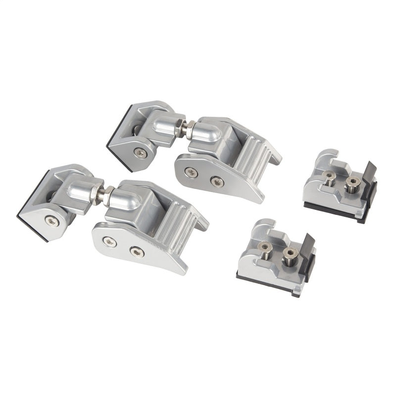 Load image into Gallery viewer, Rugged Ridge 202018-20 Jeep Wrangler JL / 2020 Jeep Gladiator Silver Hood Catch Kit
