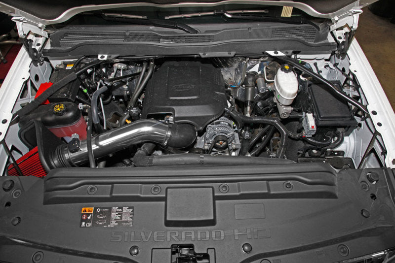 Load image into Gallery viewer, Spectre 16-17 GM 2500HD/3500HD V8-6.0L F/I Air Intake Kit - Polished w/Red Filter
