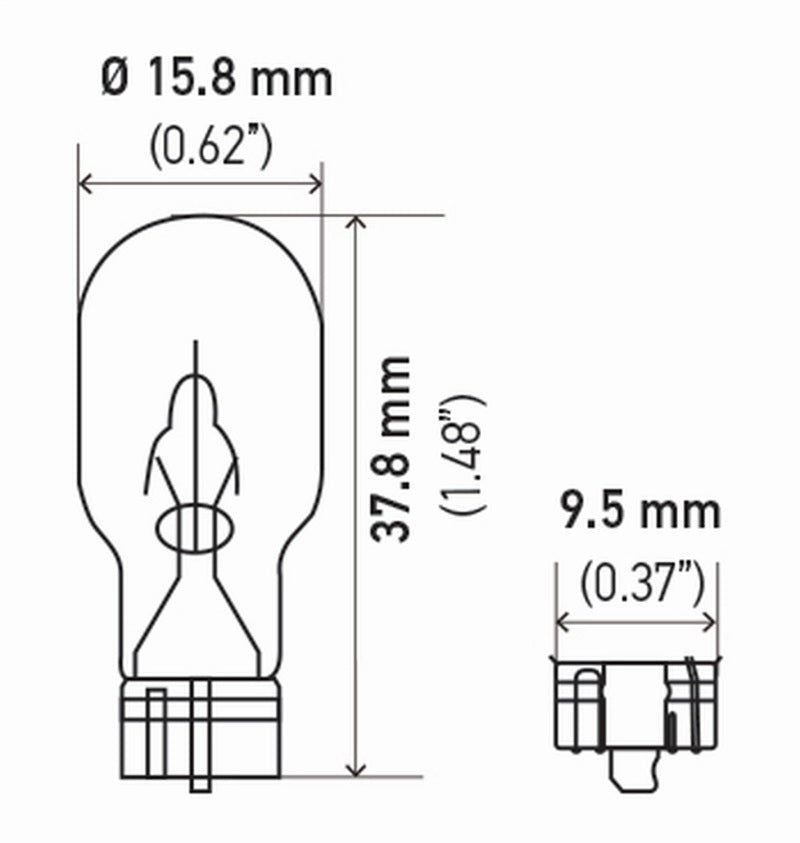 Load image into Gallery viewer, Hella Bulb 921 12V 16W W21X95D T5 Sb
