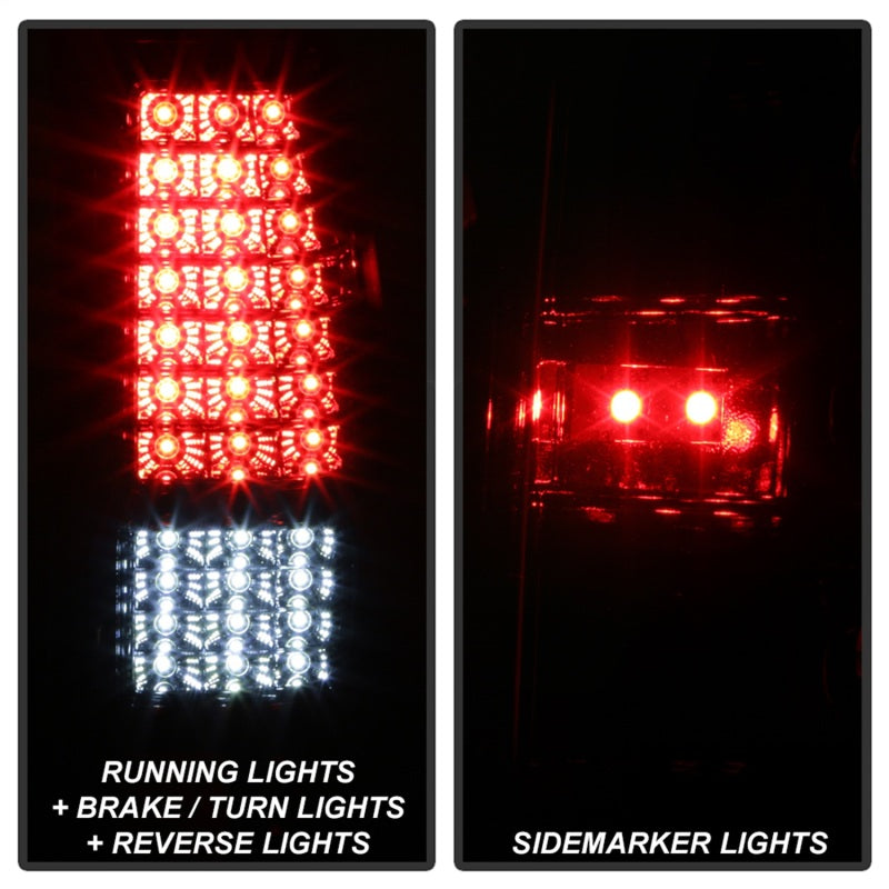 Load image into Gallery viewer, xTune 03-06 Chevrolet Silverado 1500/2500HD LED Tail Lights - Red Clear (ALT-JH-CSIL03-CS-RC)
