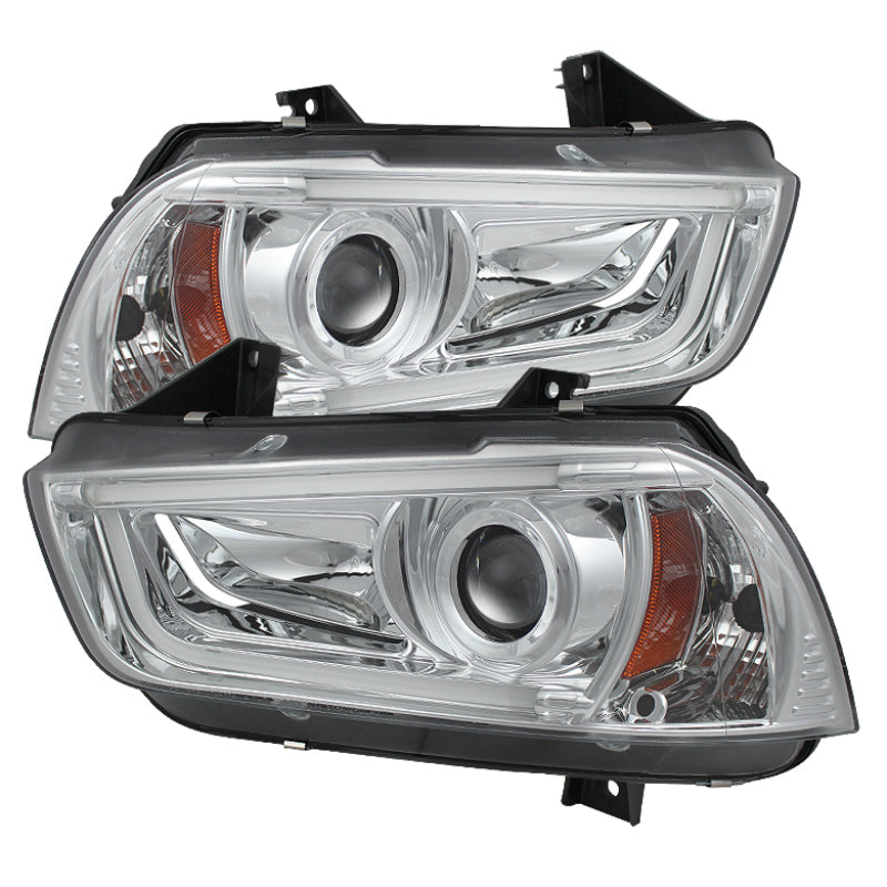 Load image into Gallery viewer, Spyder Dodge Charger 11-14 Projector Headlights Xenon/HID Model- DRL Chrm PRO-YD-DCH11-LTDRL-HID-C
