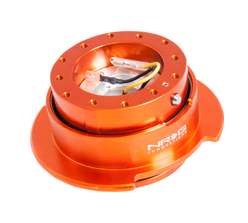 Load image into Gallery viewer, NRG Quick Release Kit Gen 2.5 - Orange Body / Titanium Chrome Ring
