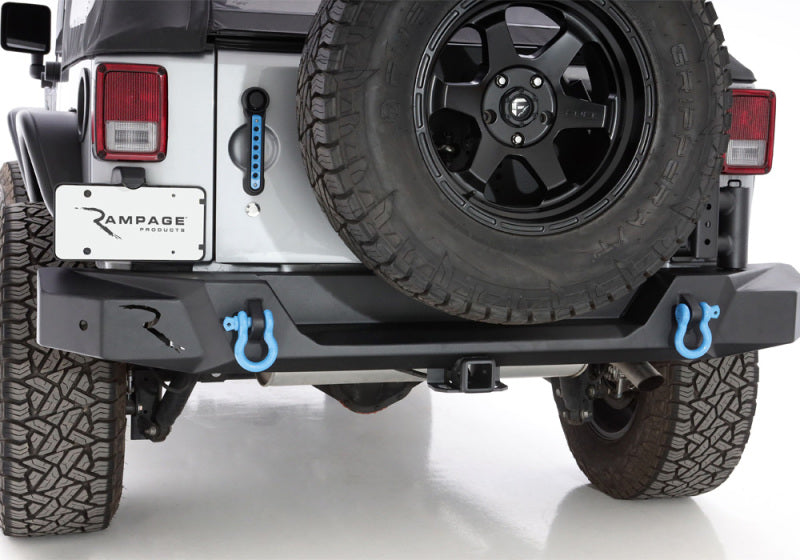 Load image into Gallery viewer, Rampage 07-18 Jeep Wrangler JK (Incl. Unlimited) Trailguard Rear Bumper - Black
