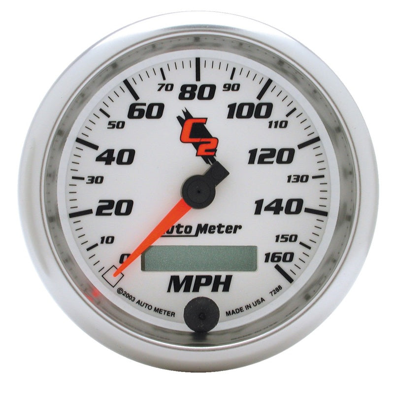 Load image into Gallery viewer, Autometer C2 3 3/8 inch 160MPH In-Dash Speedometer
