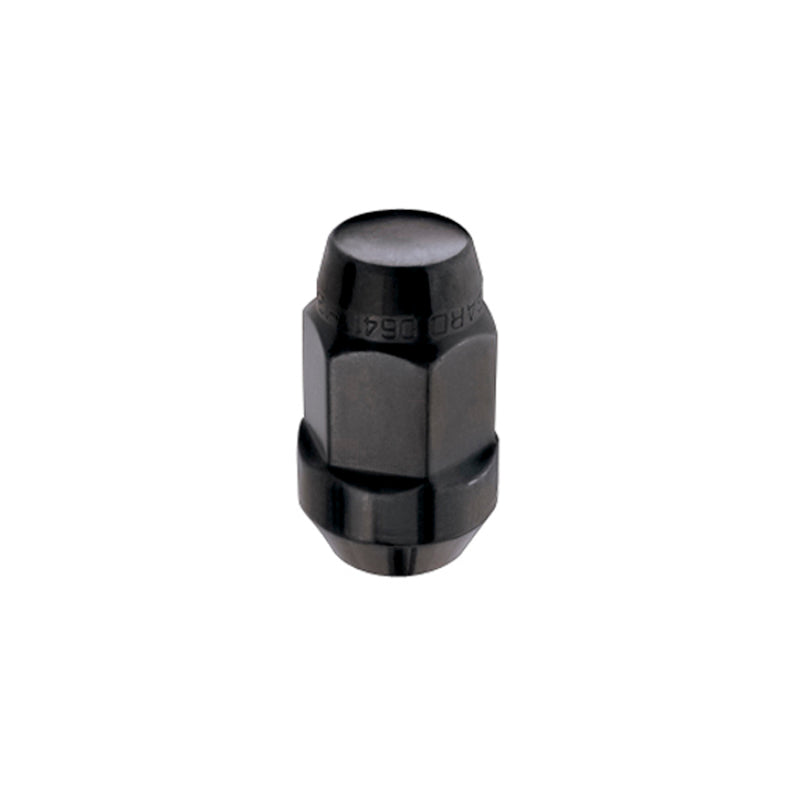 Load image into Gallery viewer, McGard Hex Lug Nut (Cone Seat Bulge Style) M14X1.5 / 22mm Hex / 1.945in. Length (4-Pack) - Black
