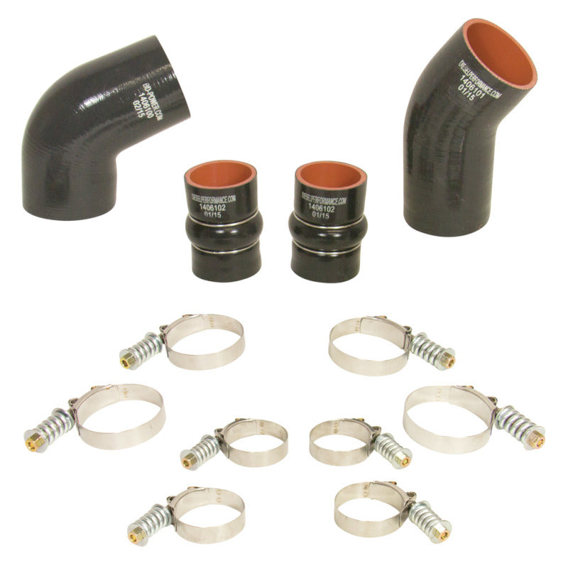 Load image into Gallery viewer, BD Diesel Intercooler Hose &amp; Clamp Kit - 2004.5-2005 Chevy LLY Duramax
