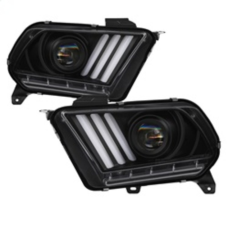 Load image into Gallery viewer, Spyder 10-13 Ford Mustang - Halogen - Projector Headlights - LED Signals -Black (PRO-YD-FM2010V2-BK)
