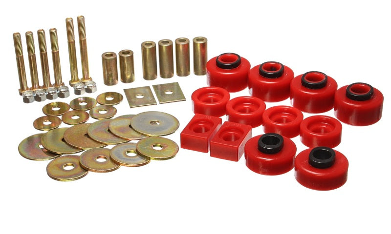 Load image into Gallery viewer, Energy Suspension 97-03 Ford F-100/F-150 2WD/F250 2WD &amp; L-Duty Red Body (Ext Cab ONLY ) Mount Set
