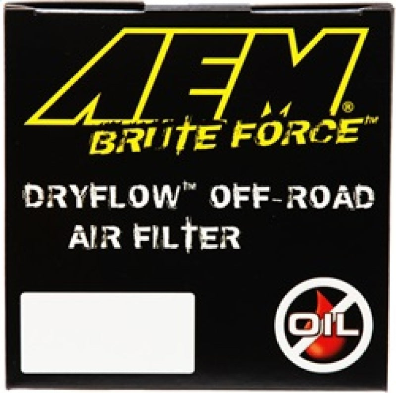 Load image into Gallery viewer, AEM Dryflow Conical Air Filter 2.75in Flange ID / 6in Base OD / 5.125in Top OD / 9.125in Height
