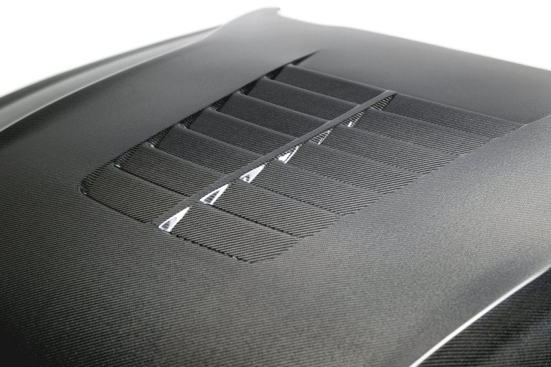 Load image into Gallery viewer, Anderson Composites 18-19 Ford Mustang Double Sided Type-GT5 Carbon Fiber Hood
