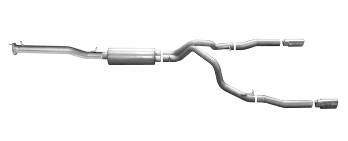 Gibson 11-19 Chevrolet Silverado 2500 HD LT 6.0L 3.5in/3in Cat-Back Dual Split Exhaust - Aluminized