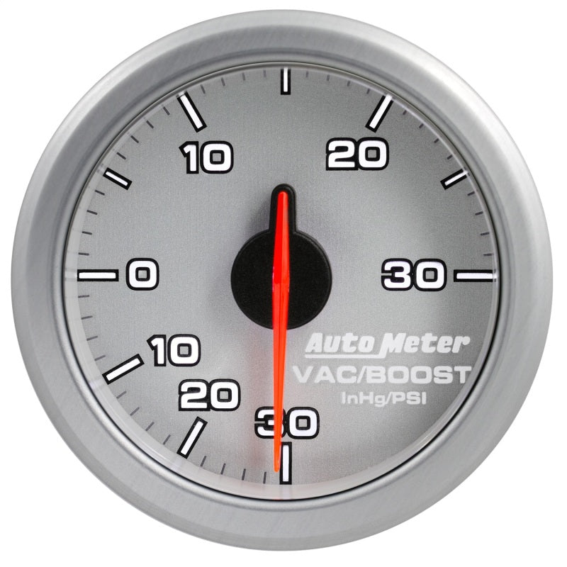 Load image into Gallery viewer, Autometer Airdrive 2-1/6in Boost/Vac Gauge 30in HG/30 PSI - Silver
