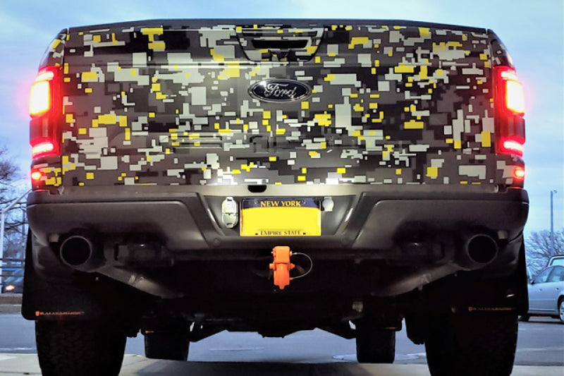 Load image into Gallery viewer, Rally Armor 17-20 Ford F-150 Raptor Black UR Mud Flap w/ Blue Logo
