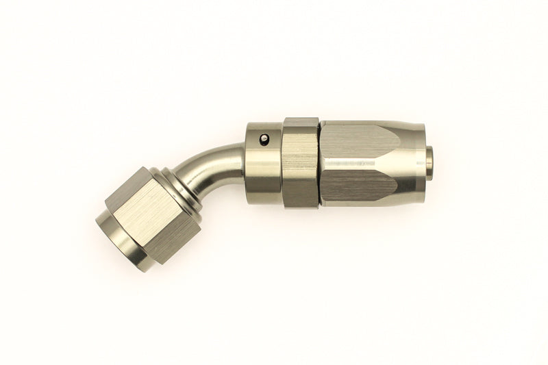 Load image into Gallery viewer, DeatschWerks 6AN Female Swivel 45-Degree Hose End CPE
